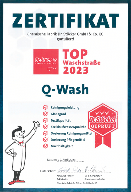 q-Wash, Top Waschstraße 2023